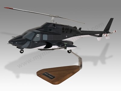 Airwolf Bell 222 222A Desk Wood Helicopter New Model Large Scale 1