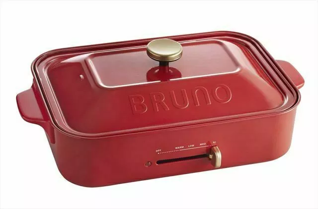 BRUNO Compact Hot Plate - Red (BOE021-RD) NEW