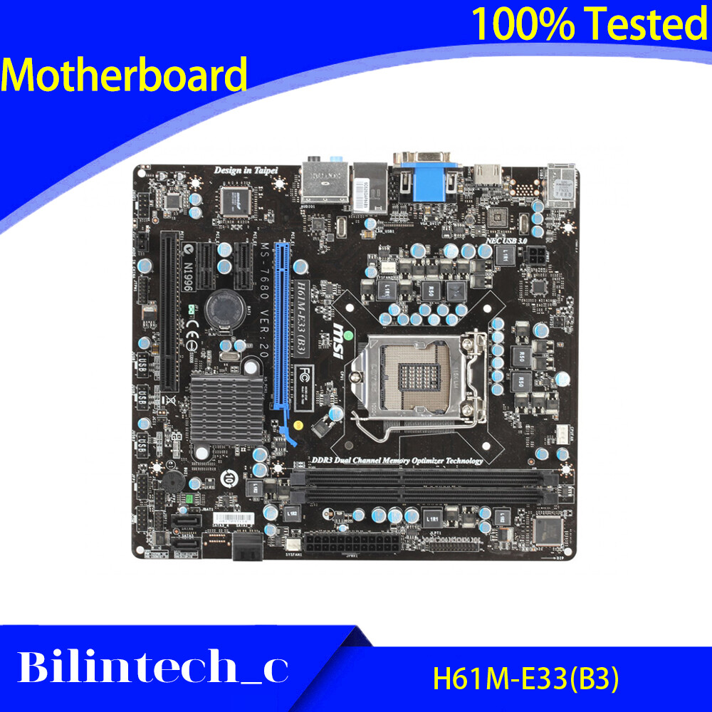 Ms 7680 Intel H61 Motherboard Ram Support H67MSE33B3 MSI H67MS-E33