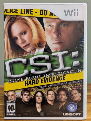 CSI: Crime Scene Investigation Hard Evidence (Nintendo Wii 2008) Complete Tested - Picture 2 of 6