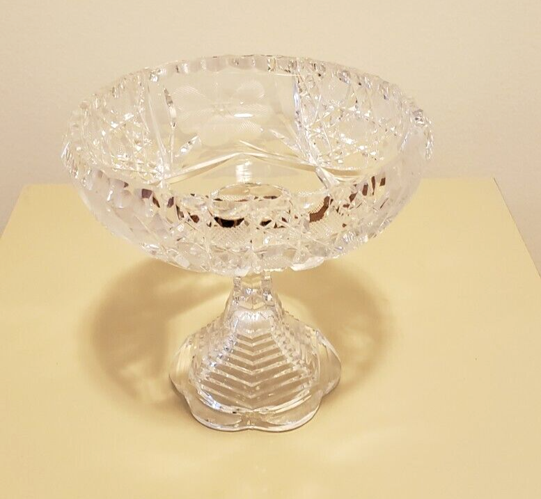 Vintage Waterford Crystal Pedestal Compote Bowl 4.5