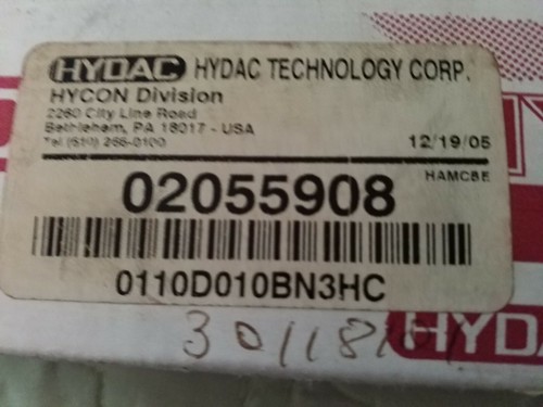 Hydac 02055908 Hydraulikfilter - Bild 3 von 3