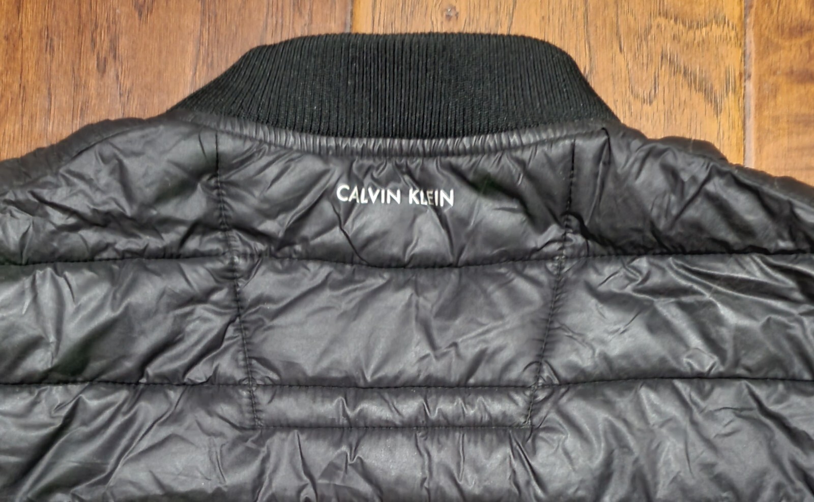 Calvin Klein Black Solid Full Zip Puffer Jacket M… - image 6