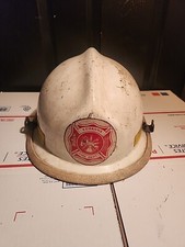 Vintage Firefighter Helmet Cairns Brother Whi...