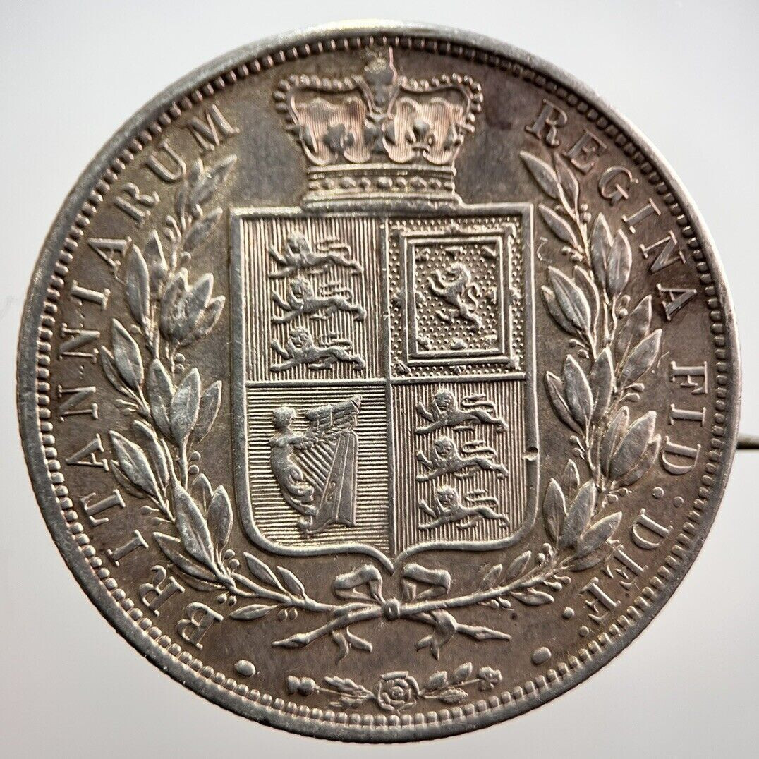 1885 Victoria Half-Crown | British Silver Coin | Fine Collectable Grade | a457