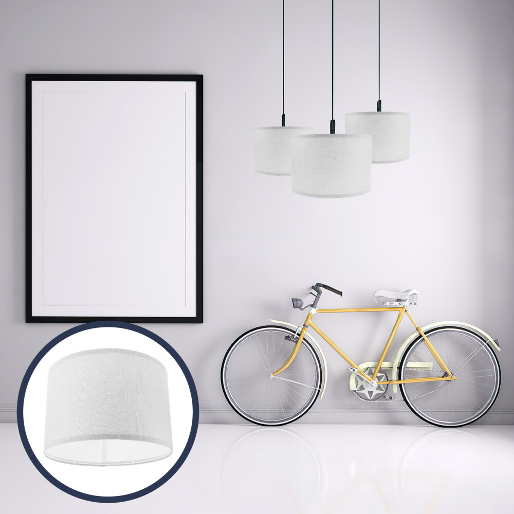 Hanging Lamp Shade Replacement White Touch Fabric Lampshade