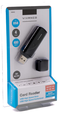 Vivanco USB Stick Kartenleser Speicherkarten Kartenleser Micro SD MMC miniSD 313
