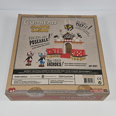 ゲームキャラクター McFarlane Toys Cuphead Chaotic Casino McFarlane Toys Building Large Set - Cuphead S1 - CHAOTIC