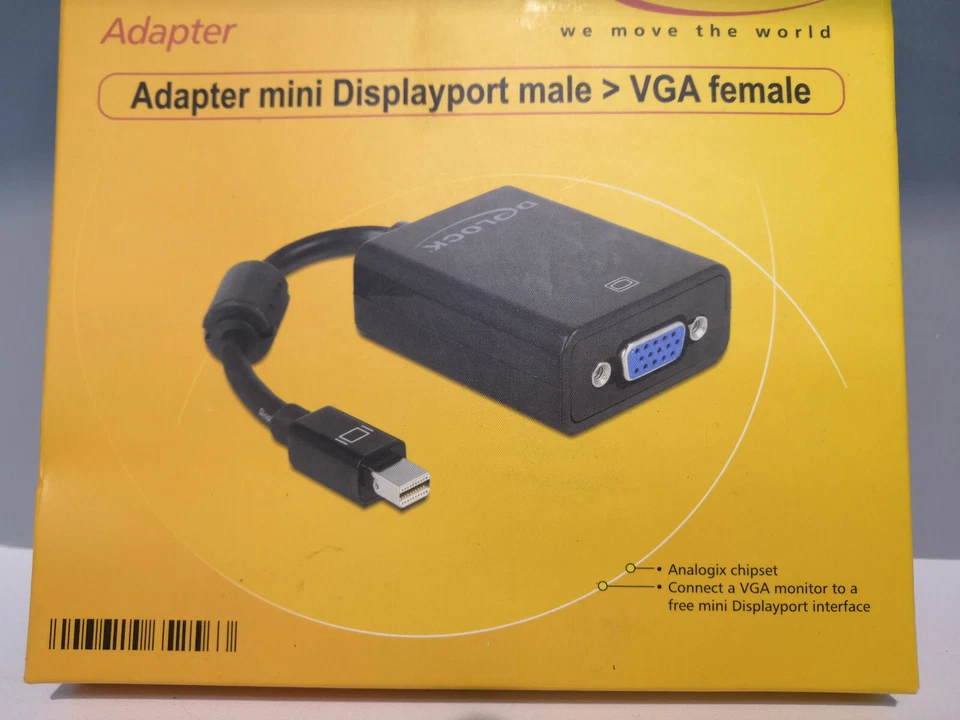 DELOCK Adapterkabel Mini DisplayPort 1.2 Stecker zu VGA Buchse (65256) für Apple - Bild 2 von 3