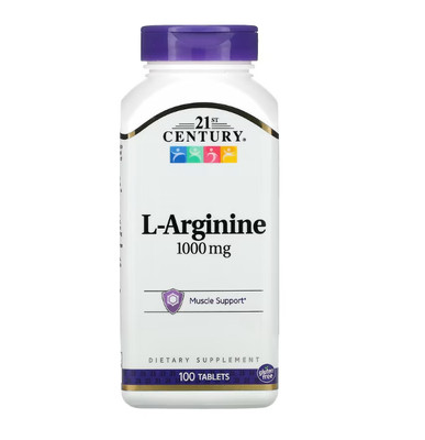 21st Century, L-Arginine, L-Arginin, 1.000 mg, 100 Tabletten