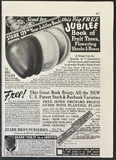 1941 Stark Bro's Nurseries 125th Year Jubilee Book Fruit Trees Vintage Print Ad