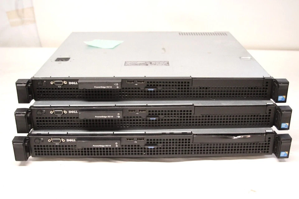 Lot of 3 Dell Poweredge R210 Intel Xeon Quad Core Servers Boot to BIOS - Изображение 2 из 4