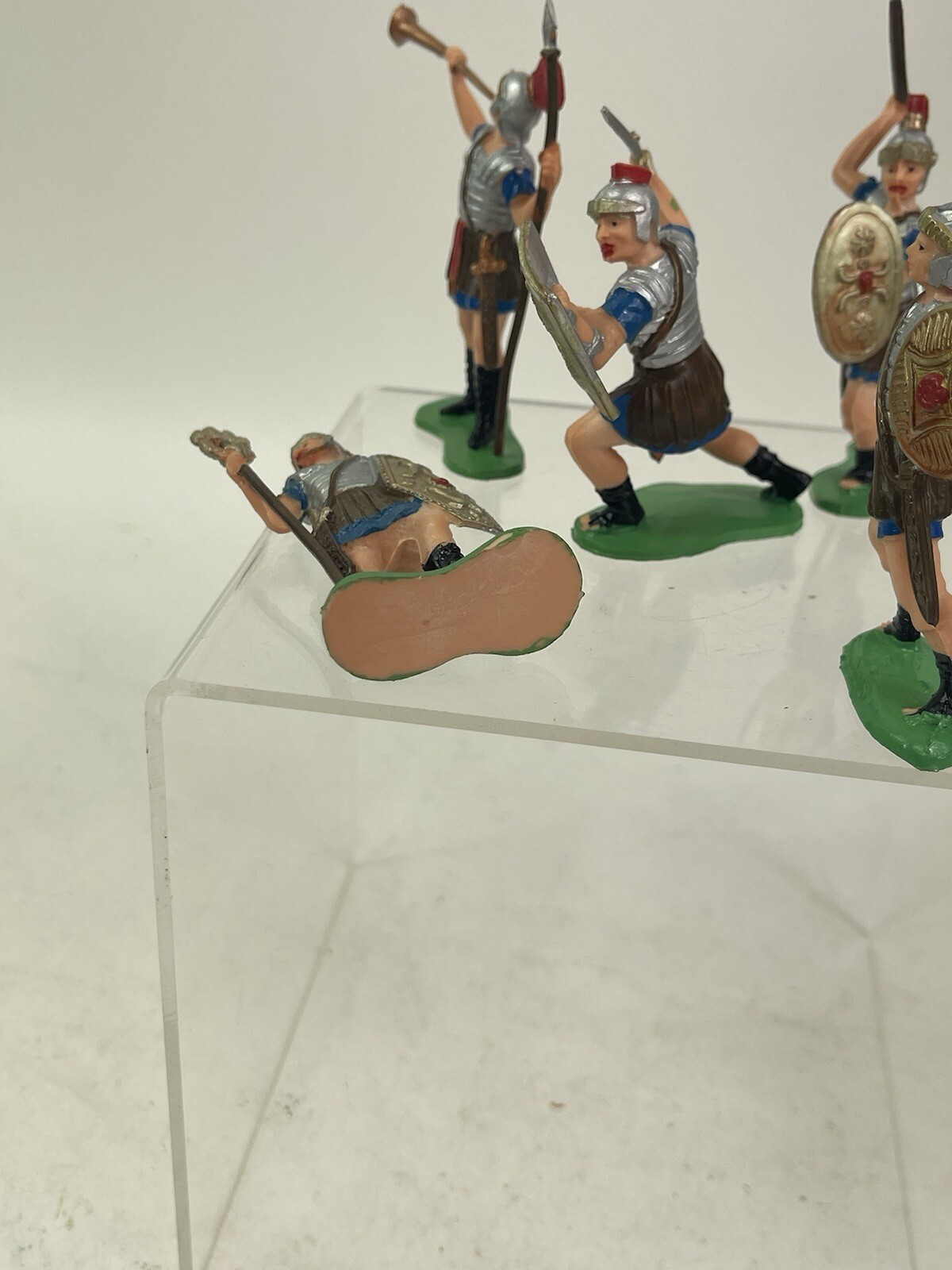 Vintage Reamsa Roman Command Group toy  Soldiers Lot Of 5 60mm Plastic A+