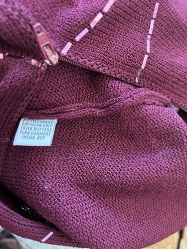 St. John Evening Crystal Burgundy Wine Santana Wool Sheath Dress 4, $1,245 - Picture 10 of 12