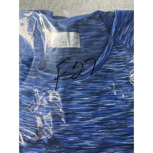 Vestido Athleta Acanalado Ropa Activa Atlética Azul Rayas Informal Túnica XL - Imagen 7 de 7