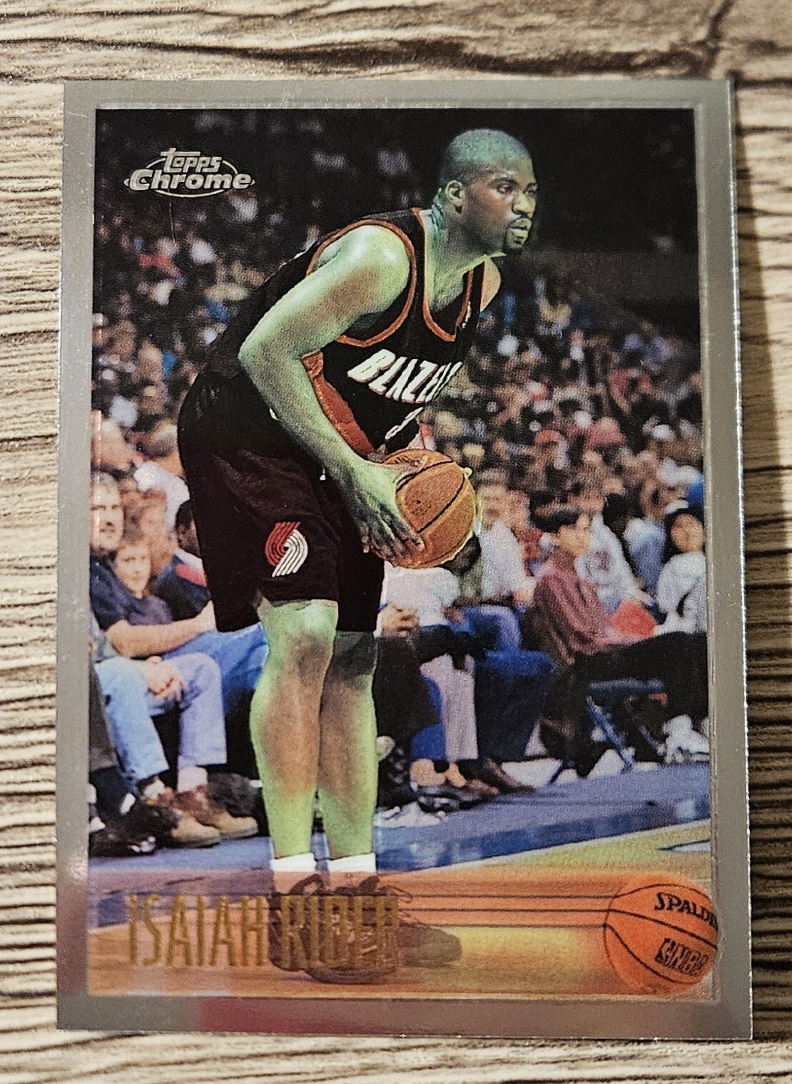 1996-97 Isaiah Rider #154 Topps Chrome Portland Trailblazers NBA Trading Card