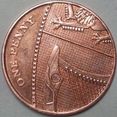 Moneda de Inglaterra 1 Penny 2008 km#1107 (Reinado Isabel II