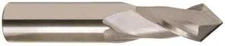 Accupro 3/4" Diam, 1-1/2" LOC, 2 Flute, 90° Point Angle, Solid Carbide Drill ...