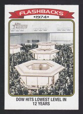 2023 Topps Heritage #NF-6 DOW JONES 1974 News Flashbacks Insert