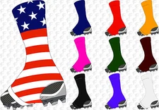 TCK Razur Football Soccer Elastic Spats Sock Wrap Lace Cleat Cover, Adult Youth
