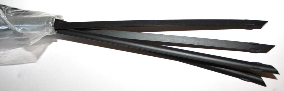 NEW~4 PC.SET~VINTAGE NONSTICK KABOB SKEWERS W/ ROSEWOOD HANDLES~17.5" FREE SHIP - Image 4 of 4