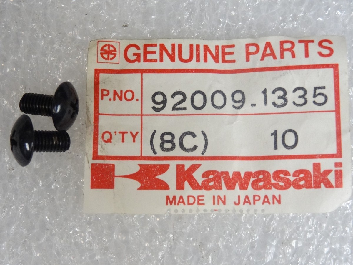 Kawasaki NOS NEW 92009-1335 Screw 5x10 (2) KL VN ZG KL650 VN1500