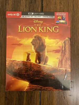 The Lion King Target Exclusive 4K UHD + Blu-ray + Digital+ Gallery Book , New