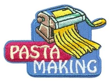 Girl Boy Cub PASTA MAKING Day Party Patches Crests Badges SCOUT GUIDE Spaghetti