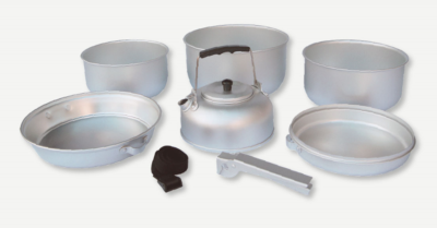 Aluminium Camping Kochset 7 teilig