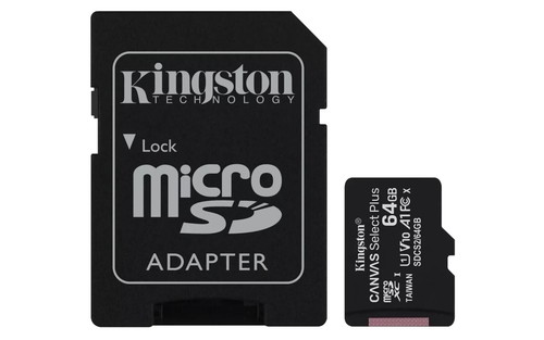 Karta pamięci Kingston Micro SD SDHC SDXC 64GB Class 10 z adapterem (SDCS2/64GB) - Zdjęcie 2 z 6