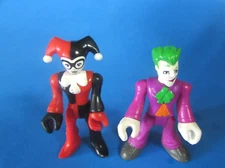 LOT  OF  2  DC  SUPER FRIENDS  -  THE  JOKER  &  HARLEY  QUINN