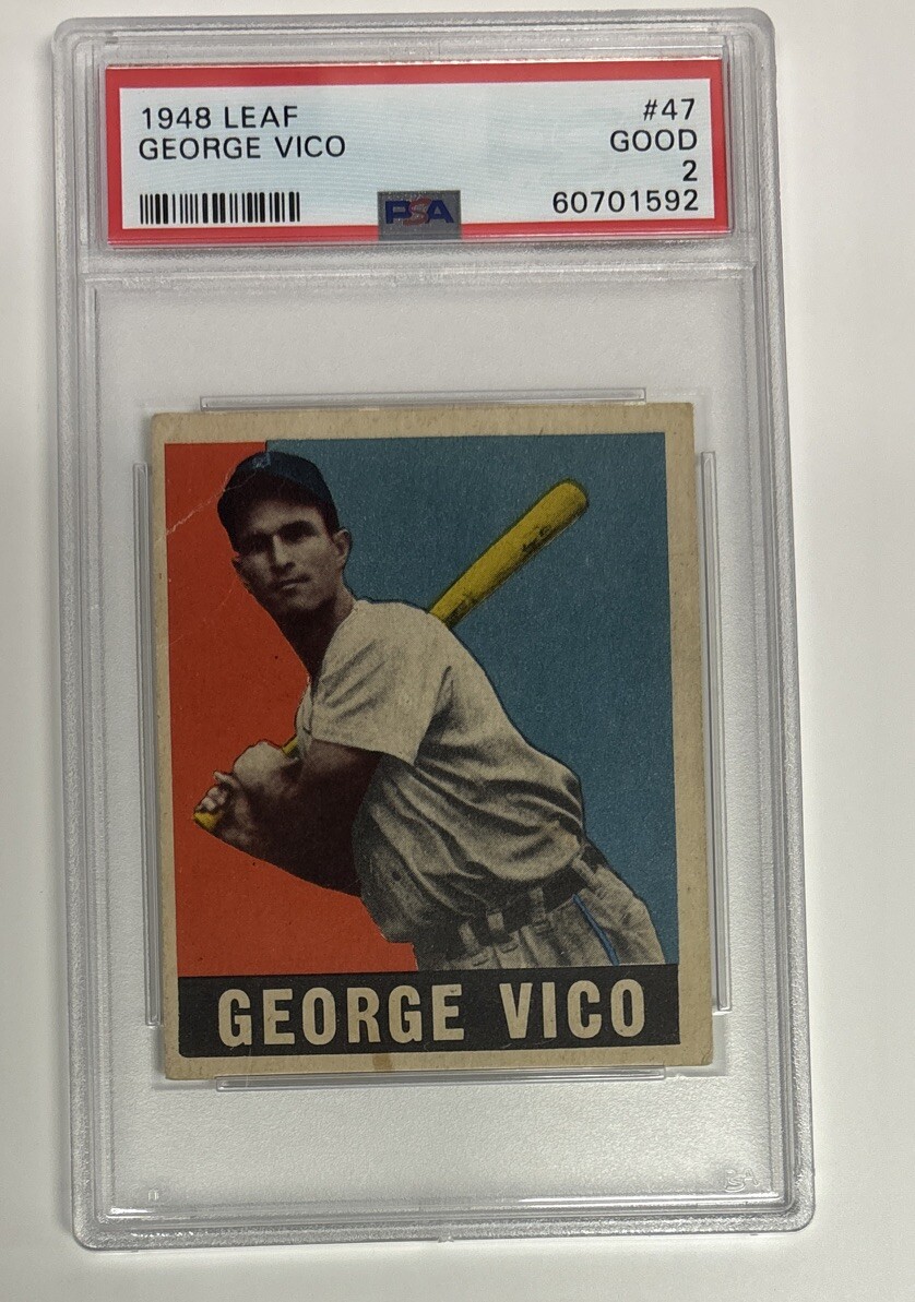 George Vico 1948 Leaf #47 PSA 2 Good