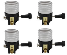  3 Way Socket Replacement for Lamps, Medium Base Interior Only | Pack of 4 