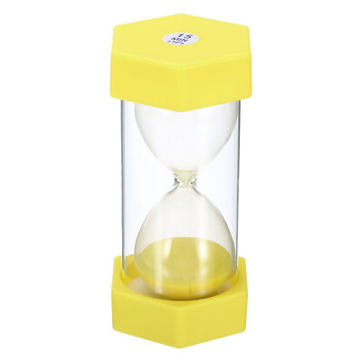 15 Minuten Sand Timer, Sechseck Uhr Decke Party Favorit gelb