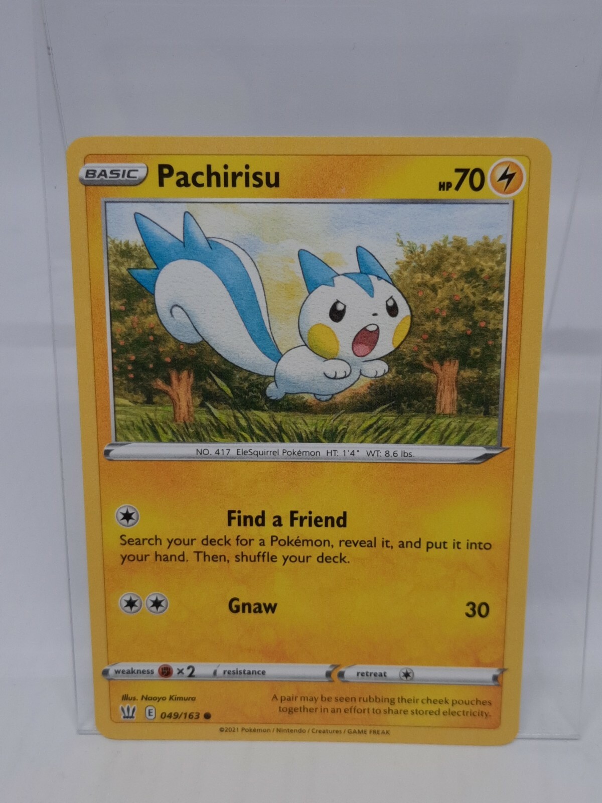 Pokemon Card - Pachirisu 049/163 Battle Styles - NM/MINT