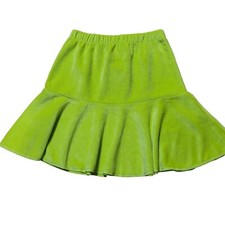 Girl's "MIS-TEE-V-US" Brand High Waisted Green Tiered Skirt, Size 6/7