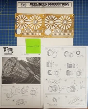 1/48 Verlinden F-15C tailpipes exhaust photo etched set 456 for Hasegawa kit A