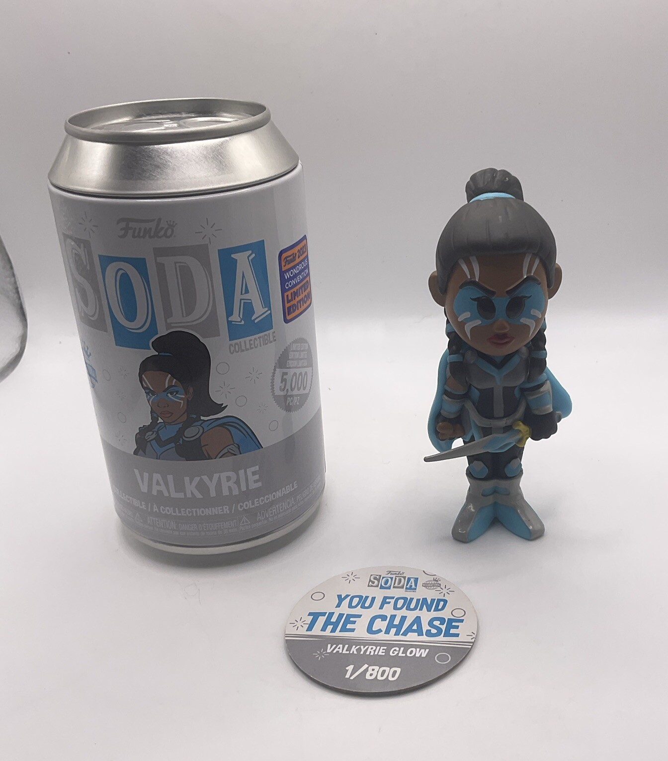 Funko Soda Marvel Valkyrie Figure Wondercon 2023 Glow Chase LE 1/800