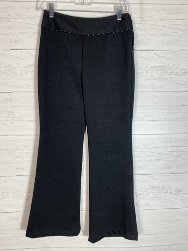 Radio Disney black pants size XL juniors girls polka dot flower detail - Picture 2 of 5