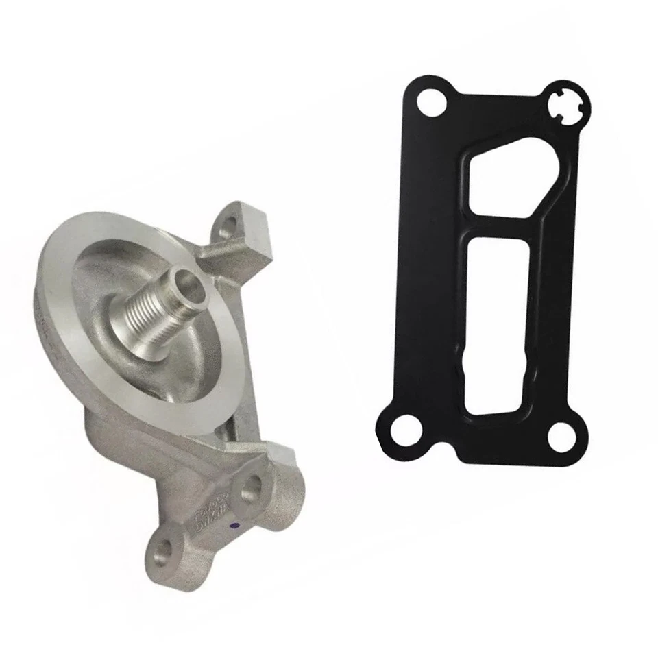NEW For 04-23 Ford 2.0/2.3/2.5 Oil Filter Adapter Housing W/ Gasket Seal US - Image 2 of 4