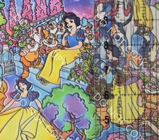 Custom 100 Cotton Woven Fabric Disney Snow White Movie By The 1/4 Yard 9x56