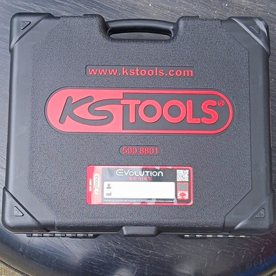 KS Tools Evolution Series Werkzeugkiste mit Griff schwarz/rot 500.8801 Leer