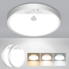 2Pack Motion Sensor Ceiling Light Wired, 3000K/4000K/6500K Motion Sensor Light I