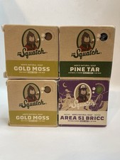 Dr Squatch Limited Edition Bar Soap Gold Moss Pine Tar Area 51 Bricc Lot Of 4