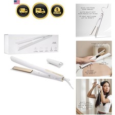 3-in-One Professional Titanium Hair Straightener, Curler Waver for Women - ...