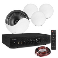 2-Zone Multi Room Ceiling Speaker System with Bluetooth - 4x NCSS8 & AD420B Amp