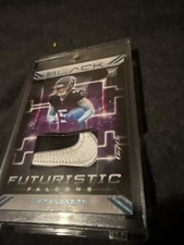 2022 Panini Black - Futuristic Drake London #FUT-DLO Silver One Of One MEM, RC)