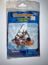 Intex Transparent Water Swim Ring Pool Float Tube Inflatable Raft Red KMart Tag