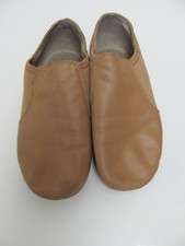 Dynadans Leather Upper Slip-on Jazz Shoe for Girls Size 3