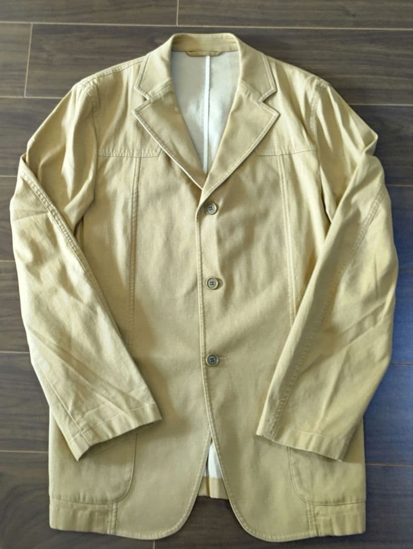 E.Z BY ZEGNA Beige Cotton Jacket Size M - Casual & Business Wear